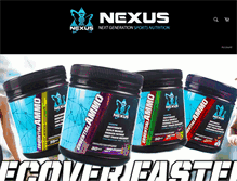 Tablet Screenshot of nexussportsnutrition.com